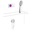 Электронный душевой комплект для ванны скрытого монтажа Tres SHOWER TECHNOLOGY (09286573) Душевые комплекты (системы) Хром