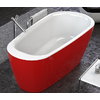Ванна акриловая Kolpa San Adonis-FS 180x80 White-Red (3838987 711377) Kolpa San Овальные