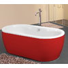 Ванна акриловая Kolpa San Siris-FS 178x88 White-Red (3838987 596417) Kolpa San Овальные