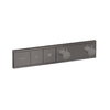 Термостатичний змішувач Hansgrohe RainSelect Brushed Black (15380340) Для ванни, Для душа Чорний глянсовий 
