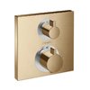 Термостатичний змішувач Hansgrohe Ecostat Square Brushed Bronze (15714140) Для ванни, Для душа Бронза