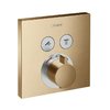 Термостатический смеситель Hansgrohe ShowerSelect Brushed Bronze (15763140) Для ванны, Для душа Бронза