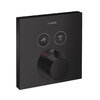 Термостатический смеситель Hansgrohe ShowerSelect Matt Black (15763670) Для ванны, Для душа Черный матовый