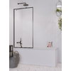 Стационарная шторка для ванны Radaway Idea Black PNJ Frame 100 (10001100-54-56) Radaway Idea Стаціонарні