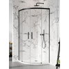 Душевая кабина Radaway Idea Black PDD 80Lx80R (387139-01-01+387141-54-01) Радіусні симетричні Прозоре