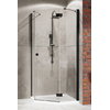 Душова кабіна Radaway Essenza New Black PTJ 80Rx80 (385010-54-01R + 385049-54-01) П'ятикутні Прозоре