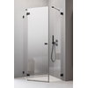 Душевая кабина Radaway Essenza Pro Black PTJ 100Lx100 (10100000-54-01L+10100300-01-01) Пятиугольные Прозрачное
