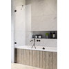 Стационарная шторка для ванны Radaway Essenza Pro Black PNJ II 100 (10101100-54-01) Essenza Pro Стационарные 