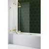 Распашная шторка для ванны Radaway Essenza Pro Gold PND II 130L (10102130-09-01L) Radaway Essenza Pro Розпашні