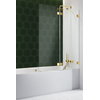 Распашная шторка для ванны Radaway Essenza Pro Gold PND II 140R (10102140-09-01R) Essenza Pro Распашные 