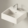 Керамическая раковина 50 см Flaminia Acquagrande Acqualight, milky white (5058) Подвесные Прямоугольные