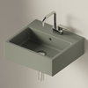 Керамическая раковина 50 см Flaminia Acquagrande Acqualight, lava grey (5058) Подвесные Прямоугольные