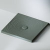 Керамический душевой поддон Flaminia Water Drop 100х80, lava grey (DR8010) Мелкие Серый
