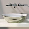 Керамічна раковина 56 см Flaminia Boll 56 METAL, white / platinum (BL56L) На стільницю, На тумбу 