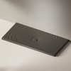 Керамический душевой поддон Flaminia Water Drop 160х80, graphite (DR8016) Мелкие Графит