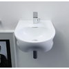 Керамическая раковина 44 см Void 44, white (VD44L) На тумбу, Подвесные Асимметричные