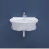 Керамическая раковина 60 см Void 60, white (VD60L) На тумбу, Подвесные Асимметричные