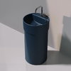 Напольная керамическая раковина Flaminia Twin Column, antracite (5050/COLC+5050/42A) Напольные Круглые