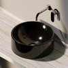Керамическая раковина 42 см Flaminia Twin Set 42, black (5050/42C) На столешницу, На тумбу Круглые