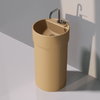 Напольная керамическая раковина Flaminia Twin Column, fango (5050/COLC+5050/42A) Напольные Круглые