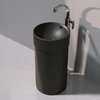 Напольная керамическая раковина Flaminia Twin Column, graphite (5050/COLC+5050/42C) Напольные Круглые