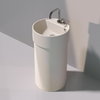 Напольная керамическая раковина Flaminia Twin Column, milky white (5050/COLC+5050/42A) Напольные Круглые