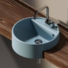 Керамическая раковина 42 см Flaminia Twin Set 42, nuvola (5054/42) На столешницу, Полувстраиваемые Круглые