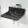 Керамическая раковина 54 см Flaminia Plate 54, black (PT54L) Подвесные Прямоугольные