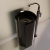 Напольная керамическая раковина 44 см Flaminia Roll Monoroll, black (MR44C) Напольные Круглые