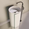 Напольная керамическая раковина 44 см Flaminia Roll Monoroll, white (MR44C) Напольные Круглые