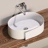 Керамическая раковина 56 см Flaminia Roll 56, white (RL56L) На столешницу, На тумбу Овальные