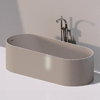 Ванна зі штучного каменю окремостояча Flaminia Oval 170х70 см, grey (OV170) Flaminia Овальні
