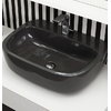 Керамическая раковина 54 см Flaminia Mono 54, black (MN54L) На столешницу, Подвесные Прямоугольные