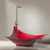 Ванна из искусственного камня отдельностоящая Flaminia Leggera 220х180 см, red (LG210) Flaminia Квадратные, Прямоугольные