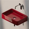 Керамическая раковина 60 см Flaminia Miniwash 60, rosso rubens (MWS + MWL60) Подвесные Прямоугольные