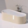 Ванна зі штучного каменю окремостояча Flaminia Oval Bicolor 170х70 см, white-beige (OV170) Flaminia Овальні