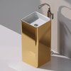 Напольная керамическая раковина Flaminia Monowash 40, white/gold (MW40C) Напольные Квадратные