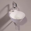 Керамічна раковина 33 см Simas WAVE, matte white (WA 05) На стільницю, На тумбу, Підвісні 