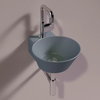 Керамическая раковина 33 см Simas WAVE, matte cemento (WA 05) На столешницу, На тумбу, Подвесные Круглые
