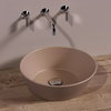 Керамическая раковина 42 см Simas WAVE, matte moka (WA 01) На столешницу, На тумбу Круглые