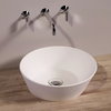 Керамическая раковина 42 см Simas WAVE, matte white (WA 01) На столешницу, На тумбу Круглые