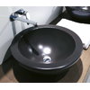 Керамическая раковина 50 см Flaminia Fonte Fontana, black (FN50L) На столешницу, На тумбу Круглые