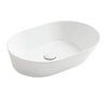 Керамическая раковина 60 см Simas WAVE, glossy white (WA 02) На столешницу, На тумбу Овальные