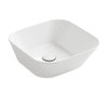 Керамическая раковина 42 см Simas WAVE, glossy white (WA 03) На столешницу, На тумбу Квадратные