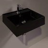 Керамическая раковина 51 см Simas Agile, glossy black (AG 51) На столешницу, На тумбу, Подвесные Прямоугольные