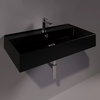 Керамічна раковина 81 см Simas Agile, glossy black (AG 81) На стільницю, На тумбу, Підвісні 