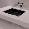 Керамічна раковина 48 см Simas Agile, glossy black (S 59) Вбудовувані знизу 