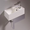 Керамічна раковина 40 см Simas Agile, matte white (AG 20) На стільницю, На тумбу, Підвісні 