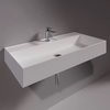 Керамическая раковина 91 cм Simas Agile, matte white (AG 91) На столешницу, На тумбу, Подвесные Прямоугольные