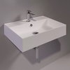 Керамическая раковина 61 cм Simas Agile, matte white (AG 61) На столешницу, На тумбу, Подвесные Прямоугольные